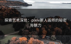 探索艺术深处：pixiv新人画师的秘密与魅力