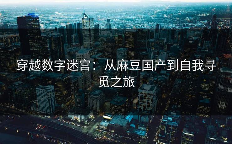 穿越数字迷宫:从麻豆国产到自我寻觅之旅 穿越数字迷宫:从麻豆国产到自我寻觅之旅