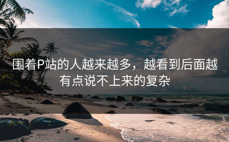 围着P站的人越来越多，越看到后面越有点说不上来的复杂
